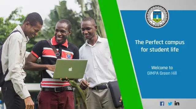 Ghana Institute of Management and Public Administration, GIMPA Student Portal: intapp.gimpa.edu.gh