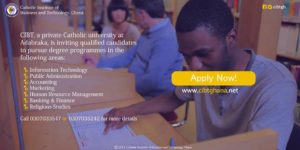 Catholic Institute of Business and Technology, CIBT Admission Requirements – 2022/2023