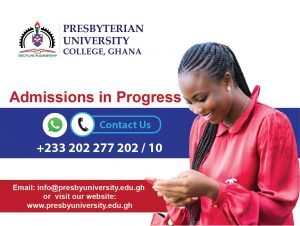 Presbyterian University College, PUCG Admission Requirements – 2024/2025