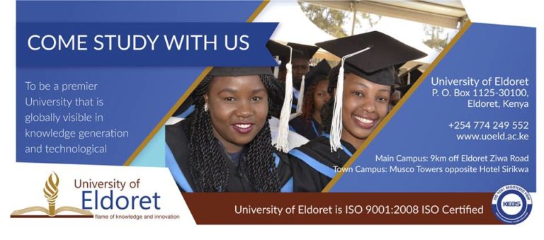 University of Eldoret, UoE Online Application Forms - 2023/2024 Admission 