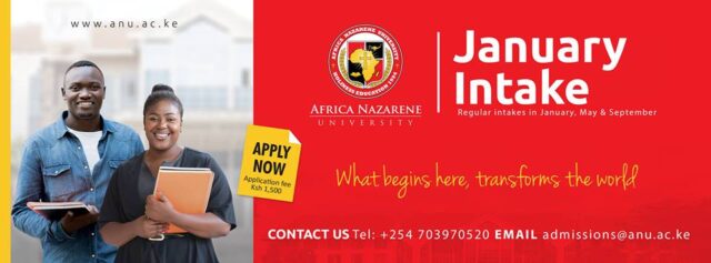 Africa Nazarene University, ANU Online Application Forms 