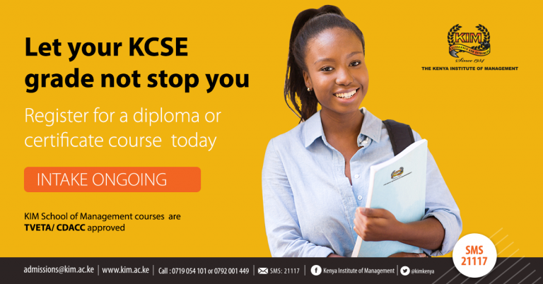 Kenya Institute of Management, KIM Admission Requirements: 2025/2026
