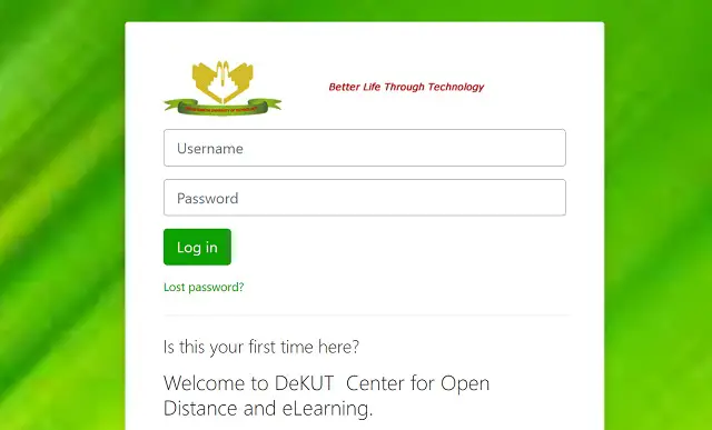 DEKUT eLearning Portal