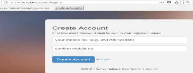 Figure 2: Creating an account (registering)