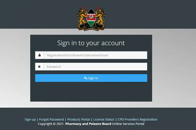 PPB Online Portal - practice.pharmacyboardkenya.org