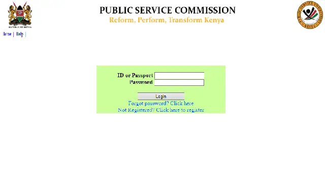Public Service Commission Login