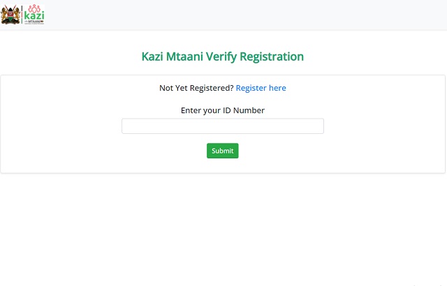 Kazi Mtaani Verification Portal