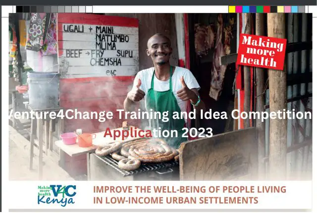 Venture4Change Training and Idea Competition Application 2023