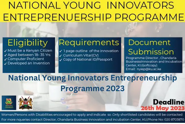 National Young Innovators Entrepreneurship Programme 2023
