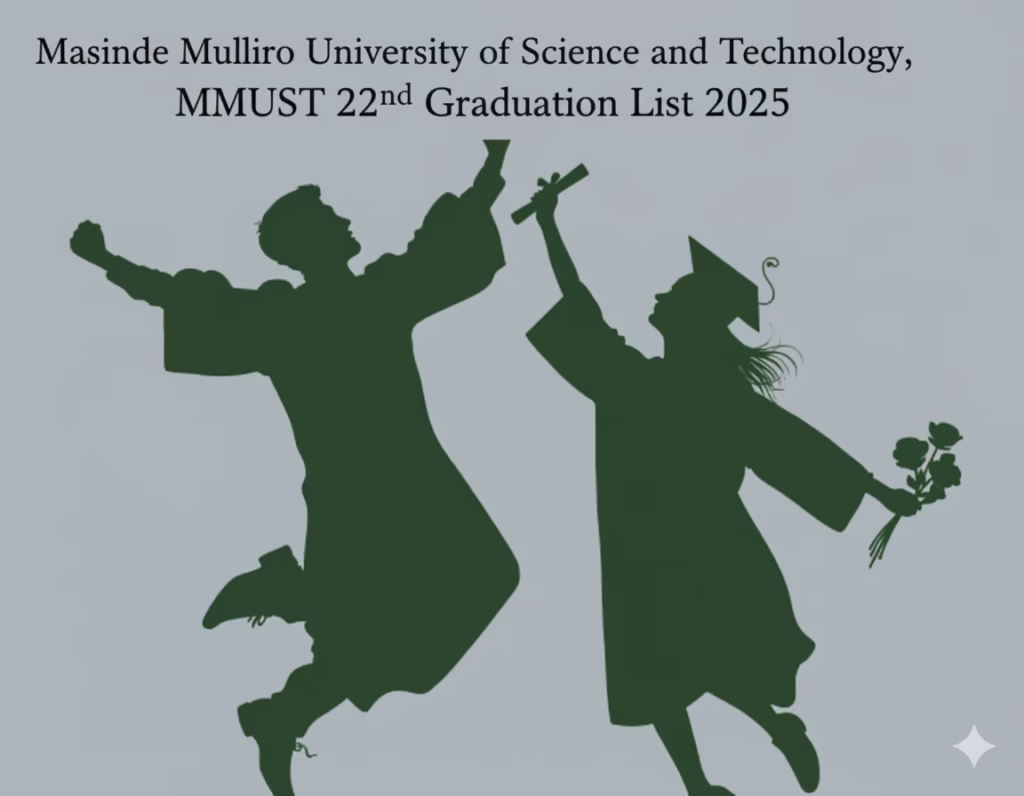 Masinde Muliro University of Science and Technology, MMUST 22nd Graduation List for December 2025