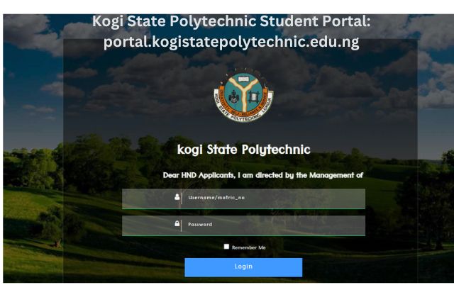 Kogi State Polytechnic Student Portal portal.kogistatepolytechnic.edu.ng