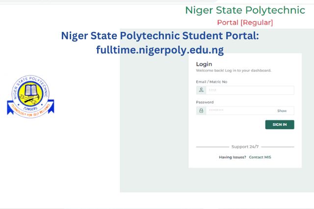 Niger State Polytechnic Student Portal fulltime.nigerpoly.edu.ng