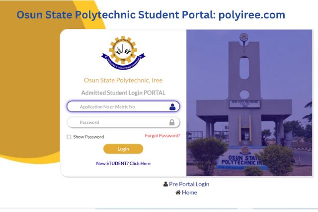 Osun State Polytechnic Student Portal polyiree.com