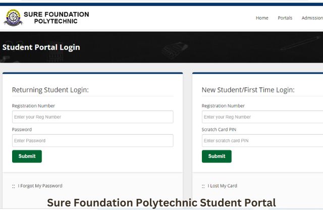 Sure Foundation Polytechnic Student Portal