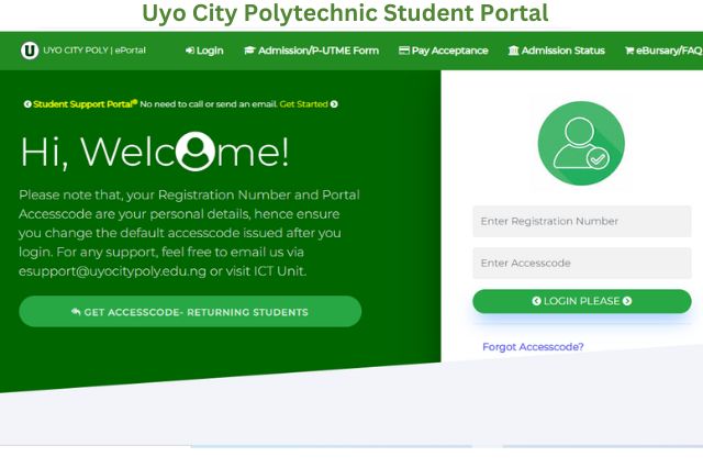 Uyo City Polytechnic Student Portal