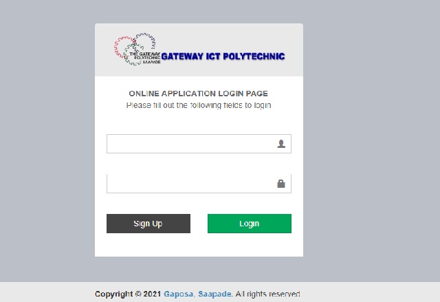 GAPOSA Application portal