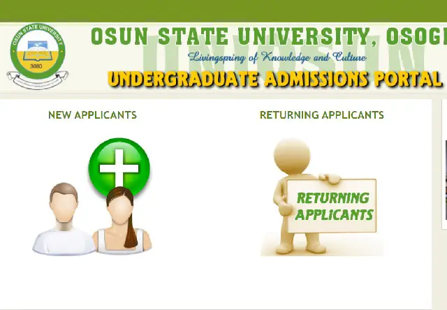 UNIOSUN Admission Portal