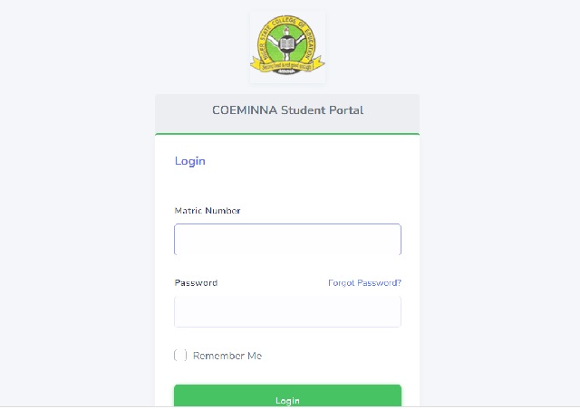 COE Minna Student Portal