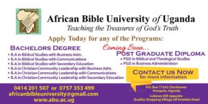 African Bible University, ABU Uganda Online Application Forms - 2019/2020 Admission
