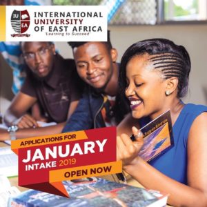 International University of East Africa, IUEA Online Application Forms - 2019/2020 Admission