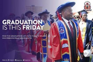 Ndejje University, NU Uganda 20th Graduation Lists - 2019