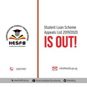 HESFB Student Loan Scheme Appeal list: 2024 Intake