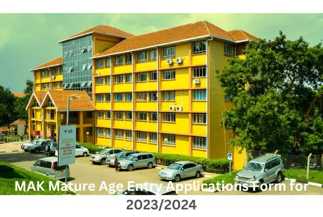 MAK Mature Age Entry Applications Form for 20232024