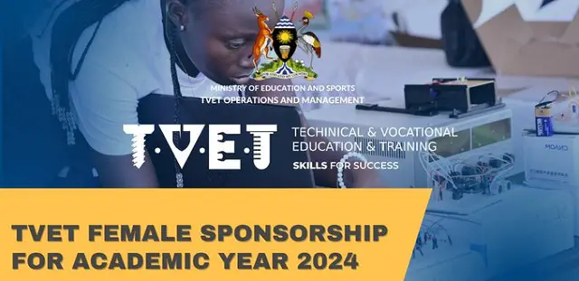 Uganda TVET Female Scholarships 2024