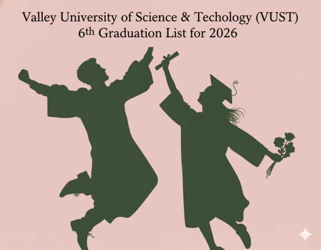 VUST 6th Graduation List for 2026