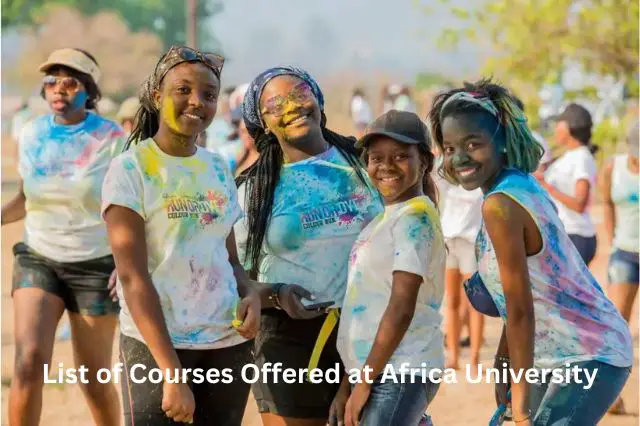 List of Courses Offered at Africa University