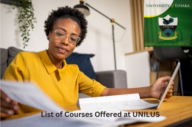 List of Courses Offered at UNILUS
