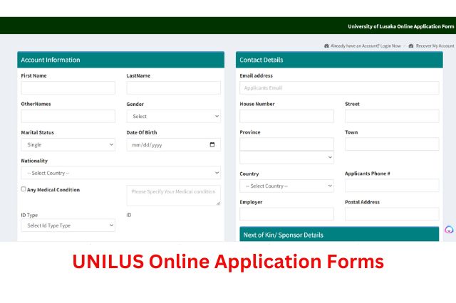 UNILUS Online Application Forms