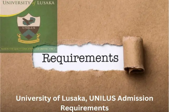 University of Lusaka, UNILUS Admission Requirements