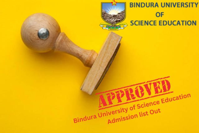 Bindura University of Science Education Admission list Out