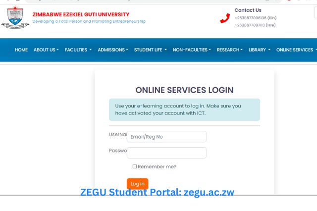 ZEGU Student Portal zegu.ac.zw