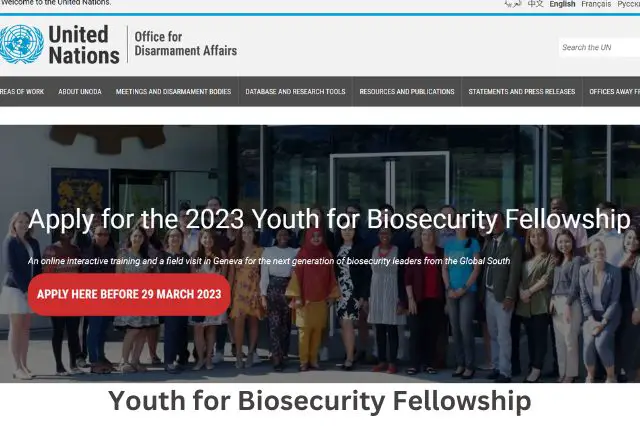 Youth for Biosecurity Fellowship
