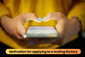 Motivation for applying for Texting Factory