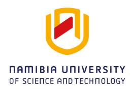 Namibia University of Science & Tech, NUST Postgraduate Fee Structure: 2024/2025