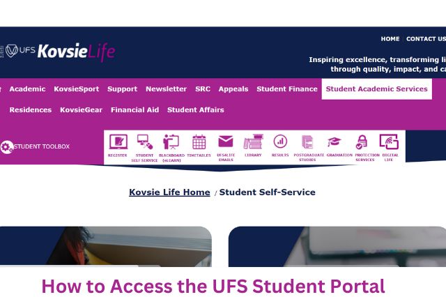 How to Access the UFS Student Portal