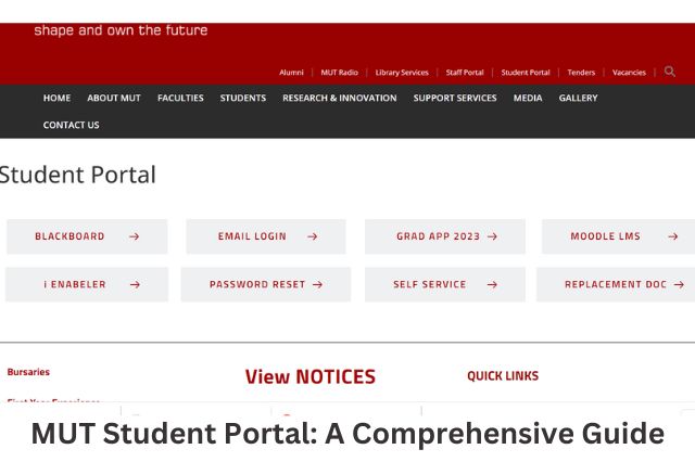 MUT Student Portal A Comprehensive Guide