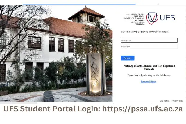 UFS Student Portal Login httpspssa.ufs.ac.za