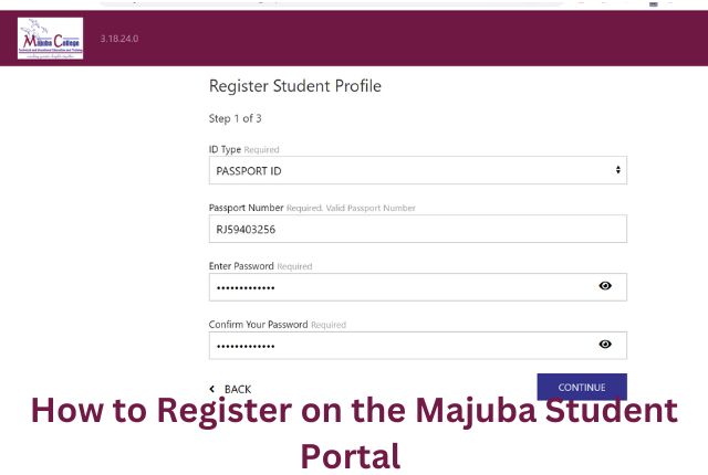 How to Register on the Majuba Student Portal