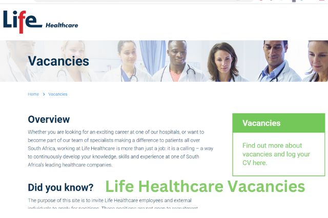 Life Healthcare Vacancies