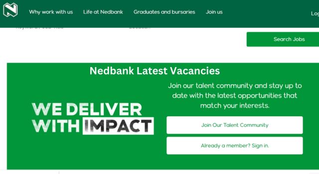 Nedbank Latest Vacancies