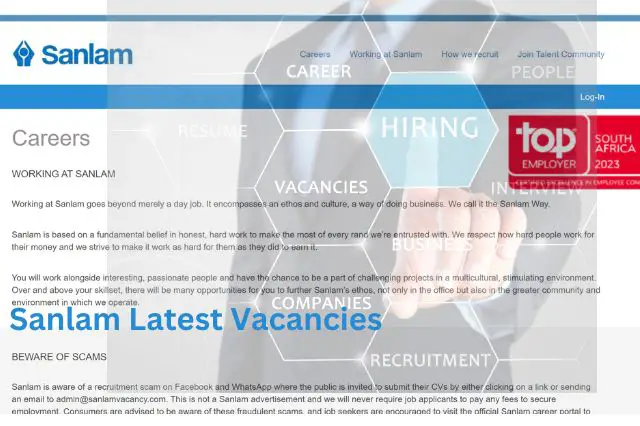 Sanlam Latest Vacancies