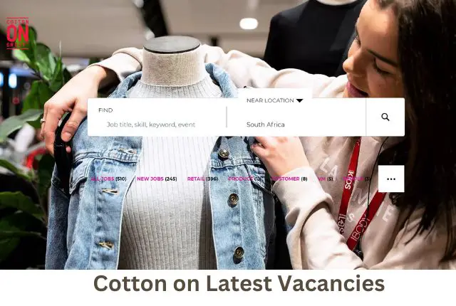 Cotton on Latest Vacancies