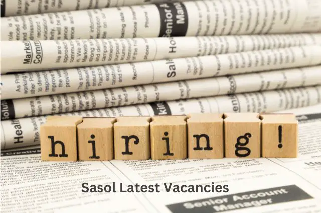 Sasol Latest Vacancies