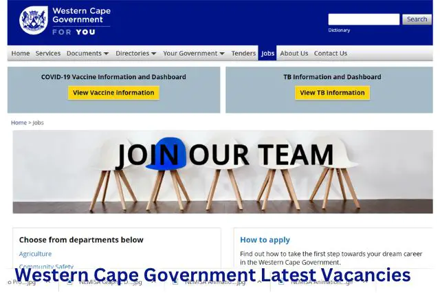 Western Cape Government Latest Vacancies