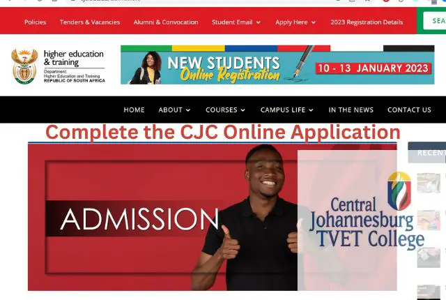 Complete the CJC Online Application