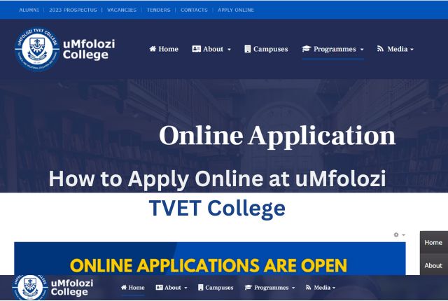 How to Apply Online at uMfolozi TVET College